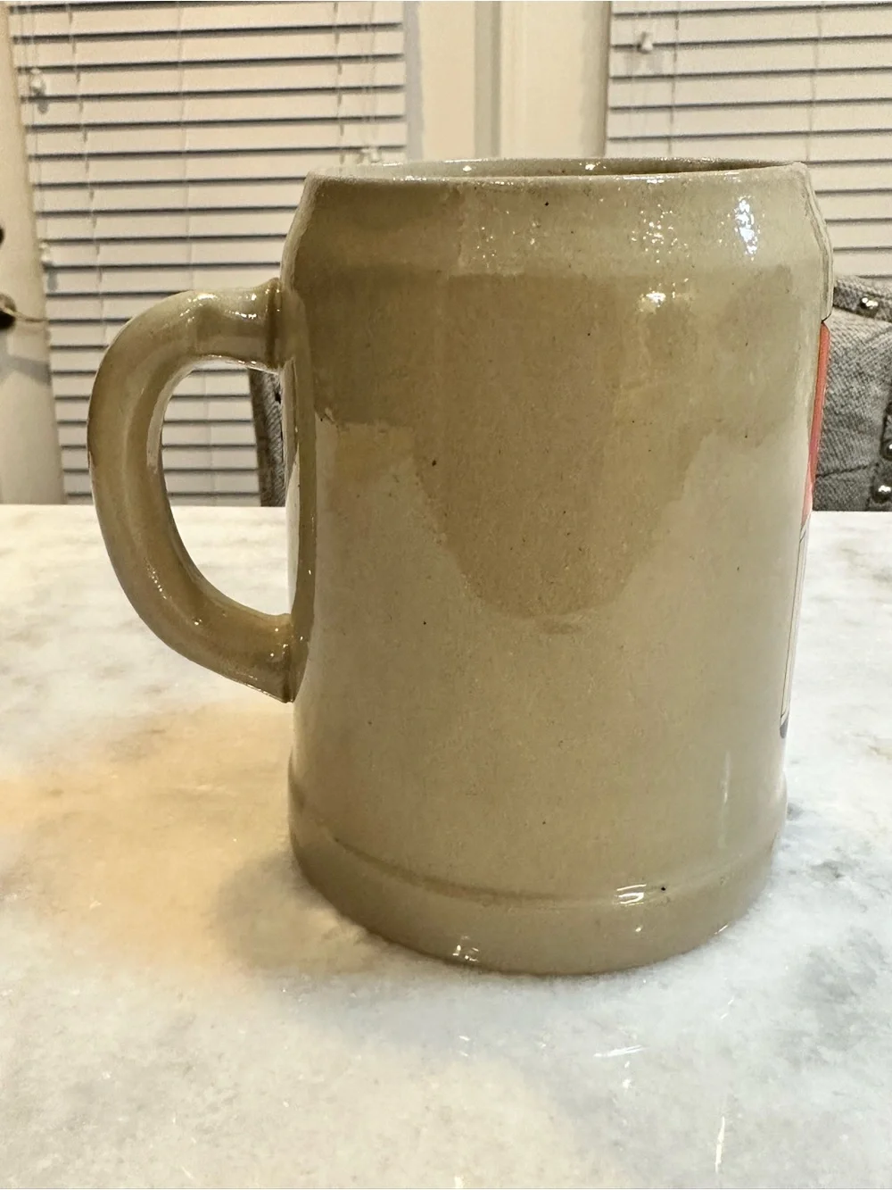 Vintage Budweiser Glazed Stoneware Beer Stein, 20oz
